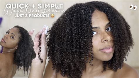 Quick And Simple Wash Day Routine For My Dense Type 4 Hair 🙌🏾💆🏽‍♀️ Only 3 Products 👀 Youtube