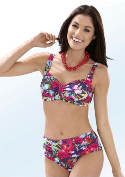 Bikini Mit Herausnehmbaren Softschalen Zierschlaufe Und Druckdessin