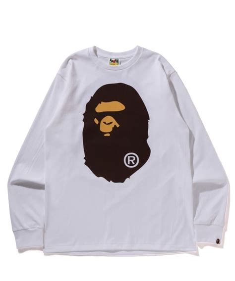 Big Ape Head L S Tee Mt A Bathing Ape