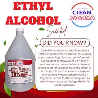 Ethyl Alcohol 1 Gallon Scented 70 Ethyl Alcohol Disinfectant And