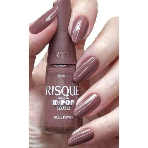 Esmalte Risqué K POP Love Nude Power Cremoso 8ml DANI CASSIANO MAKEUP ESMALTERIA
