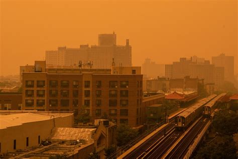 Yankee Stadium Looks Like Mars As Wildfire Smoke Smothers Nyc