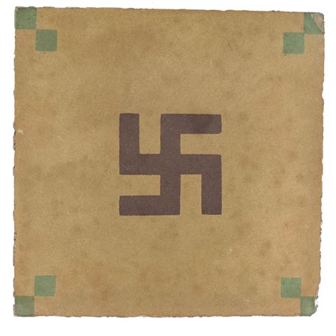 Miscellaneous German Pre War Period Swastika Tile