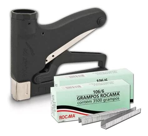 Kit Grampeador Manual Tape Aria Madeira Premium Rocama