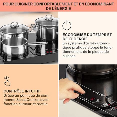 Klarstein Plaque Induction Encastrable De W Table De Cuisson