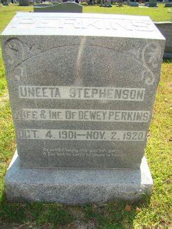 Uneeta Stephenson Perkins 1901 1920 Mémorial Find a Grave