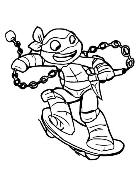 Desenhos De Michelangelo Tartarugas Ninjas Fofo Para Colorir E Imprimir