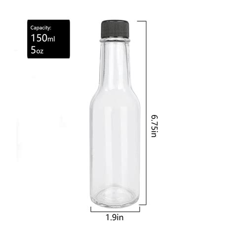 90ml 150ml 250ml Transparent Glass Hot Sauce Bottle Tomato Sauce Glass Vinegar Bottles China