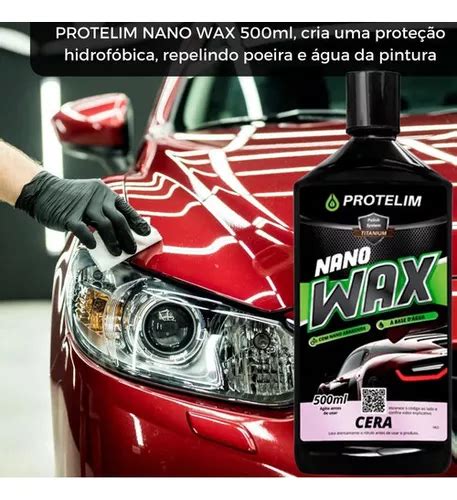 Cera Nano Wax Automotiva Carnauba Brilho Intenso Protelim Mercadolivre