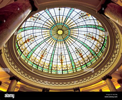 Perú Lima Gran Hotel Bolivar atrio vestíbulo mancha de cúpula de