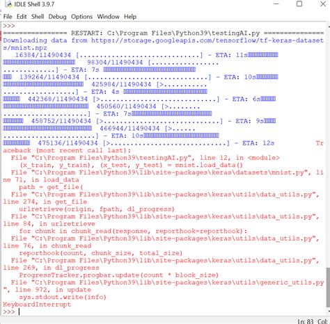 Python 3 X Constant Download Error Trying To Download Mnist Stack