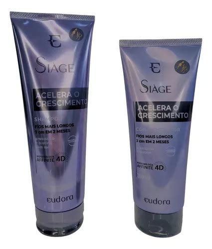 Kit Eudora Siage Acelera Crescimento Shampoo Condicionador Mercadolivre