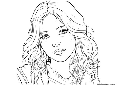 Desenho Para Colorir De Adolescente - 10
