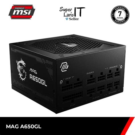 Jual MSI MAG A650GL Power Supply PSU 650W 650 Watt Full Modular 80