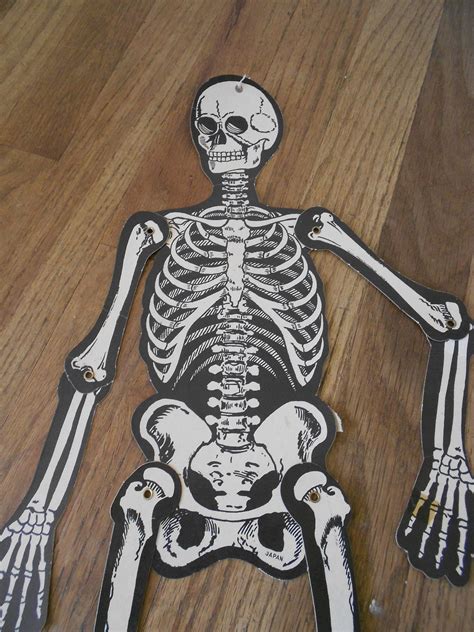 Vintage Skeleton Halloween Decoration by theamericanhomemaker