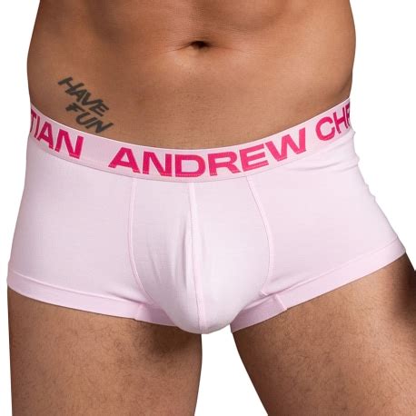 Andrew Christian Boxer Almost Naked Happy Modal Rose INDERWEAR