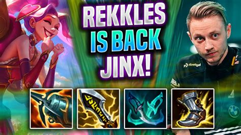 Rekkles Brings Back Jinx Kc Rekkles Plays Jinx Adc Vs Twitch