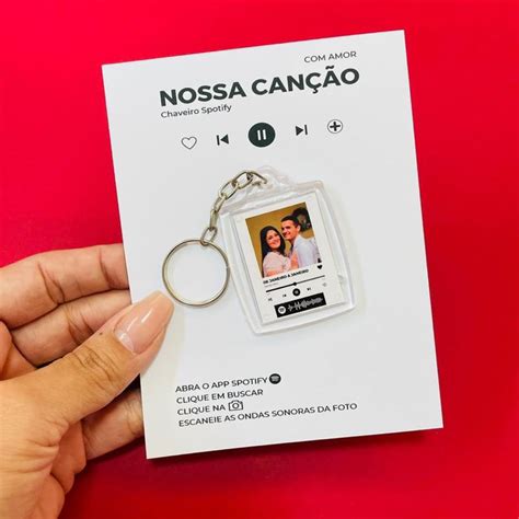 Chaveiro Casal Spotify Dia Dos Namorados Shopee Brasil