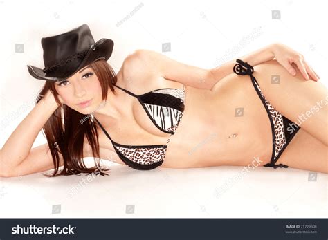 Sexy Bikini Model Lying On Her库存照片 Shutterstock