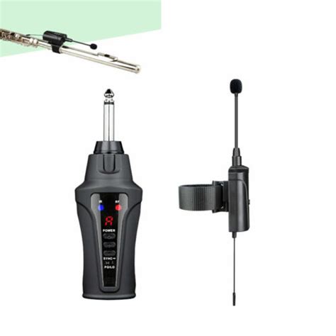 UHF Professional Wireless Instrument Microphone Condenser Mic For Flute