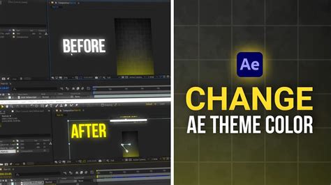 How To Change After Effects Theme Color Customize Highlight Color In