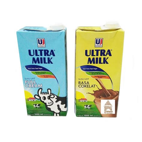 Jual Susu Ultra Milk Uht Liter Full Cream Cokelat Indonesia Shopee