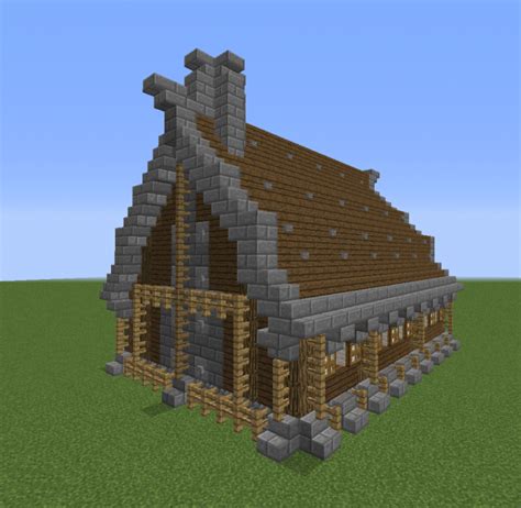 Big Medieval House - Blueprints for MineCraft Houses, Castles, Towers, and more | GrabCraft