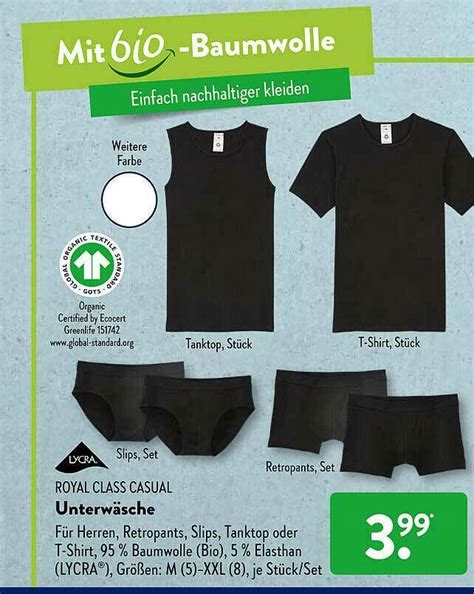 Lycra Royal Class Casual Unterw Sche Angebot Bei Aldi S D