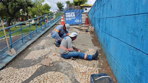 Prefeitura de PG recupera calçadas da Praça João Pessoa Correio dos