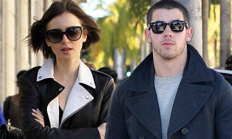 Lily Collins And Nick Jonas Step Out Separately Amid Dating Rumours Daily Mail Online