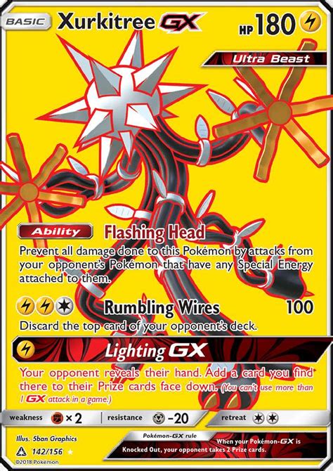 Xurkitree Gx Ultra Prism Pokemon Card