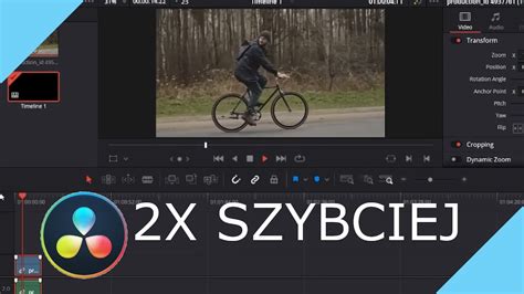 Jak Przy Pieszy Film W Davinci Resolve Youtube