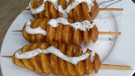 Potato Tornados Without Machine Street Style Potato Spirals Youtube