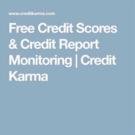 Free Credit Scores Credit Report Monitoring Credit Karma Credit