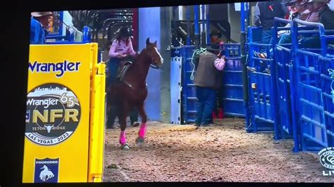 Jorden Briggs Nfr Barrel Racing Round 4 2023 Youtube