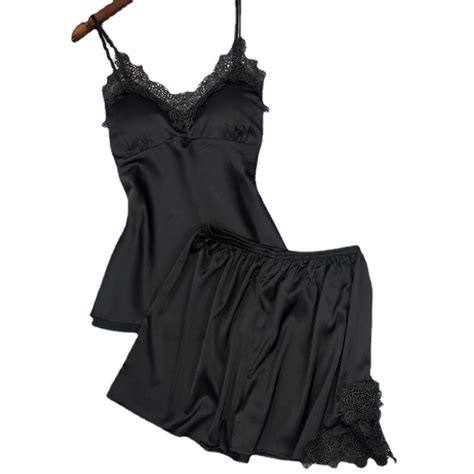 Secret Corner Tanya Sexy Lace Silk Nighties For Women Sexy Lingerie Sleepwear For Women Shopee