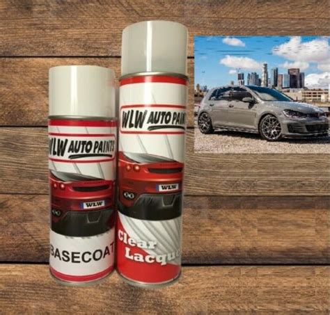 FOR VW FOR AUDI NARDO GREY LY7C 2K SOLVENT BASECOAT CAR NEAT AEROSOL