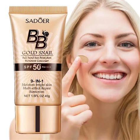 Crema Facial L Quida Spf Gold Snail Protector Solar Bb Base