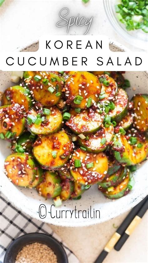 tik tok korean cucumber salad spicy cucumber salad asian