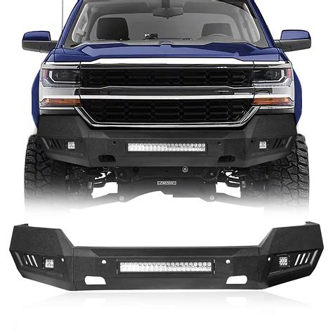 Buy Hooke Road Silverado Steel Full Width Front Bumper Compatible With