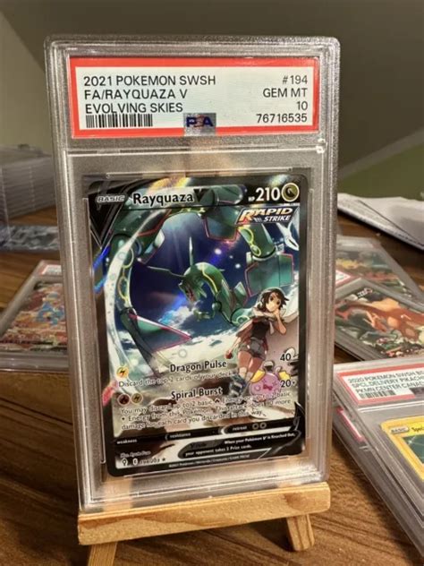 POKEMON RAYQUAZA V Full Art Holo Alternativ EN 194 203 Evolving Skies