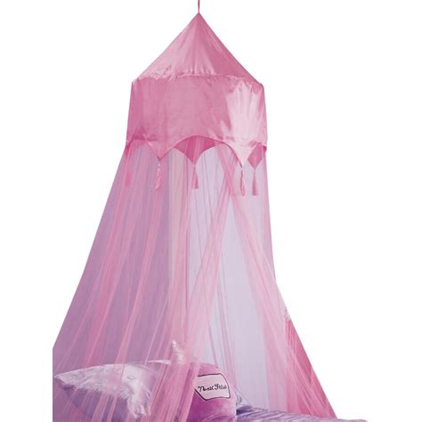 Style Selections 94-in L Pink Canopy Bed Curtain at Lowes.com