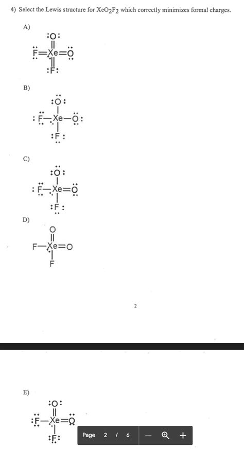 Lewis Structure For Xeo2f2