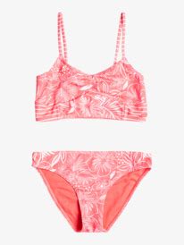 Vacay For Life Ensemble De Bikini Crop Top Pour Filles Ans Roxy
