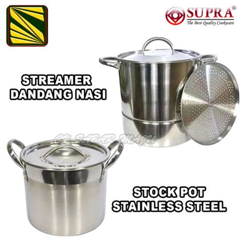 Jual Panci Supra Stockpot Steamer Dandang Kukusan 8 12 16 20 Qt