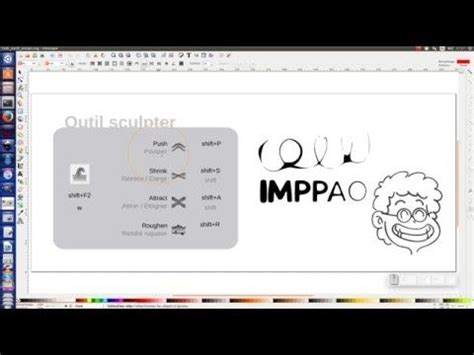 Tuto Inkscape Outil Sculpt Sculpter Peigner Raccourcis Clavier