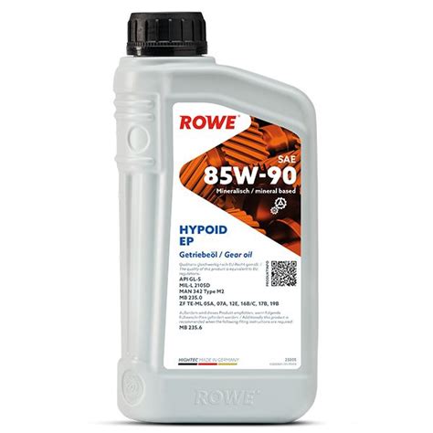 Масло трансмиссионное ROWE HIGHTEC HYPOID EP SAE 85W 90 1л купить