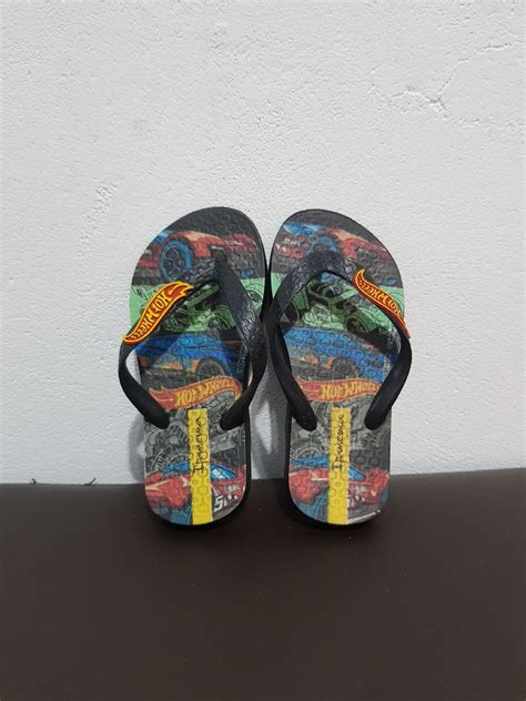 Chinelo Infantil Hot Wheels Calçado Infantil para Meninos Grendene Hot Wheels Nunca Usado