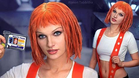 Leeloo Fifth Element Makeup Hair Costume Cosplay Tutorial