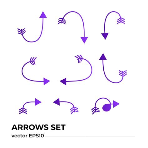 premium vector arrows vector set